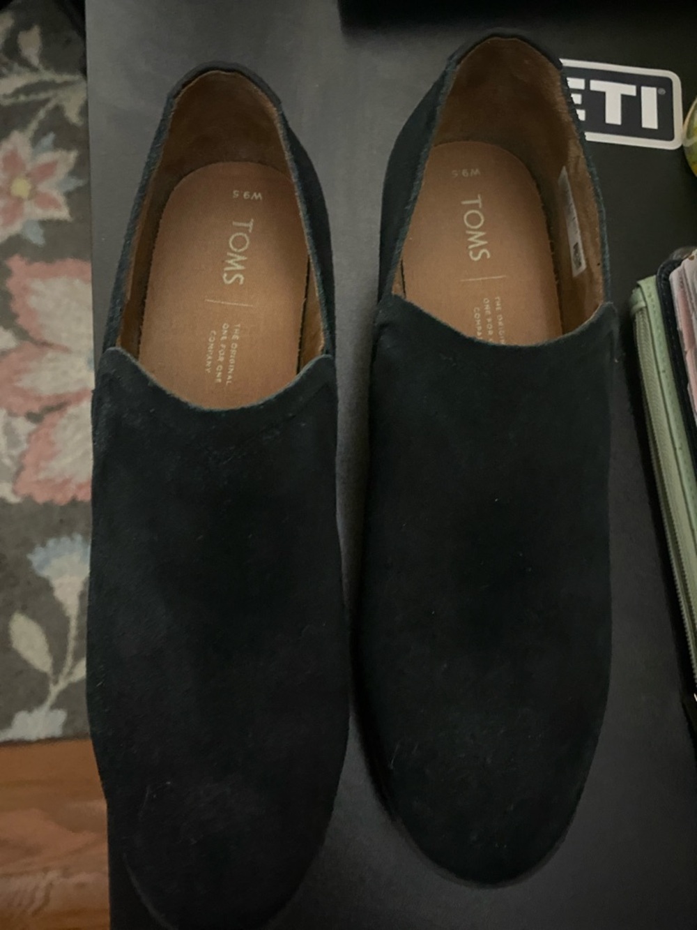 Toms Women's Black Slip-On Loafers